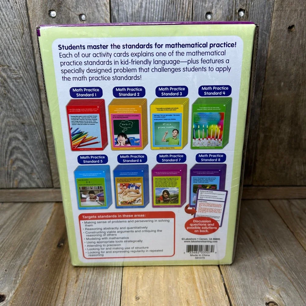 Lakeshore Standards for Mathematical Practice Activity Cards Grade 4 LA774 New